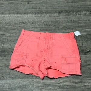 American Eagle Outfitters Coral Cargo Shorts